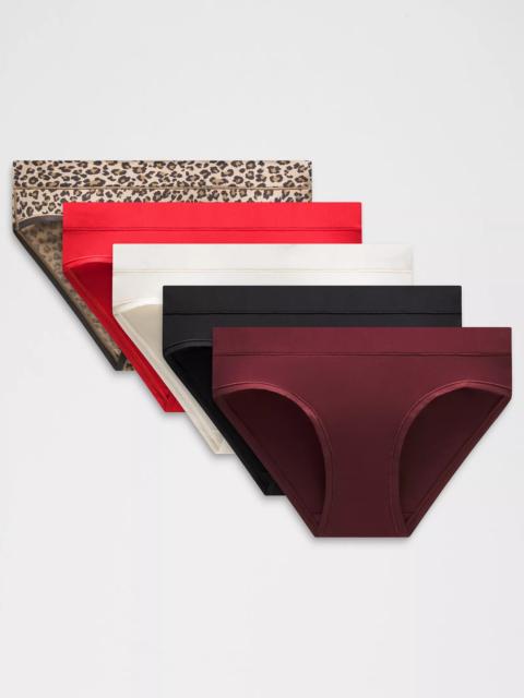 UnderEase Mid-Rise Bikini Underwear *5 Pack