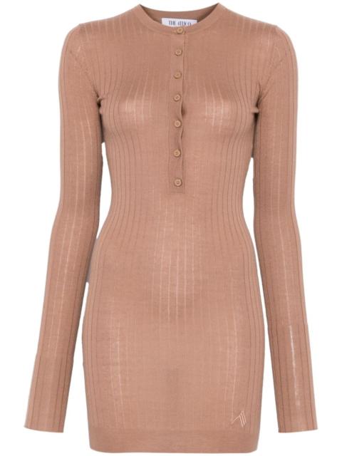 chunky-ribbed mini dress