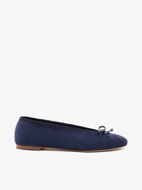 Pavlova Ballet Flat In Indigo Suede