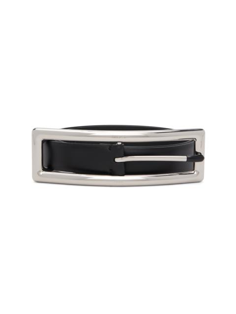Black Rectangle Buckle Belt