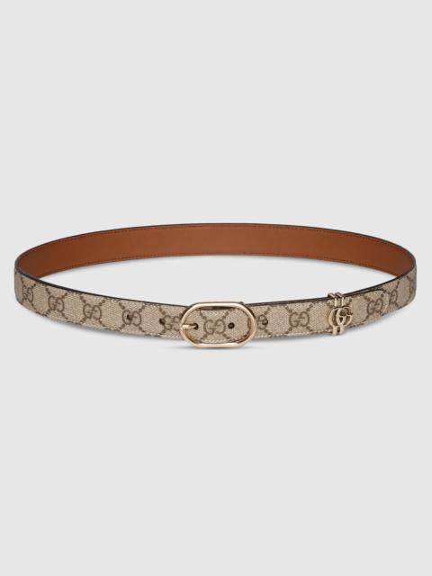 GG belt with oval buckle