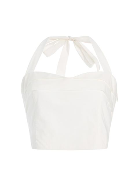 Rue Cotton Halter Top ivory