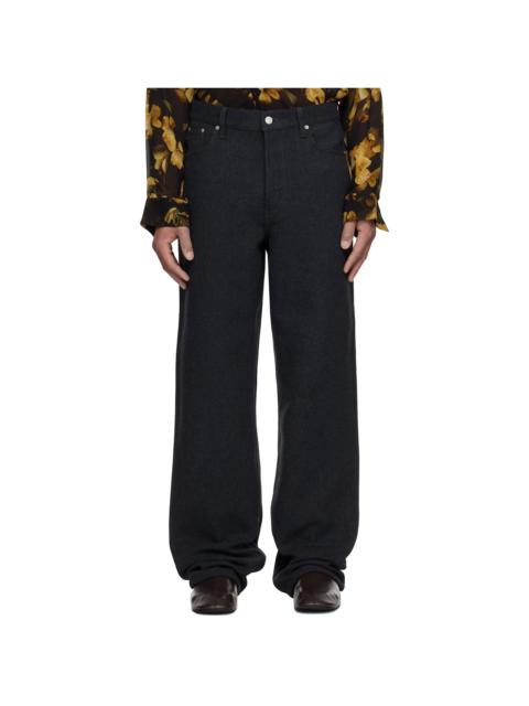 Gray Loose Fit Trousers