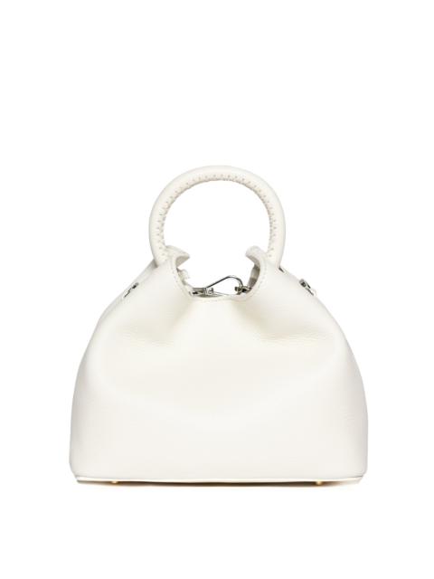 Baozi Pebbled Leather White/Silver Hardware