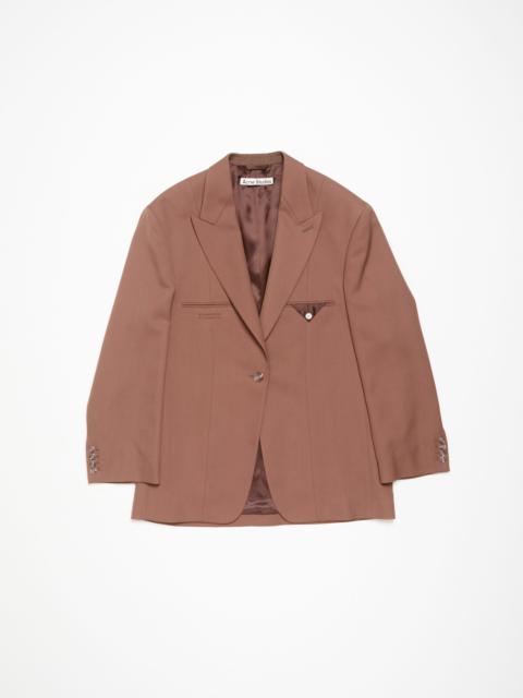 Single-breasted jacket - Metallic brown