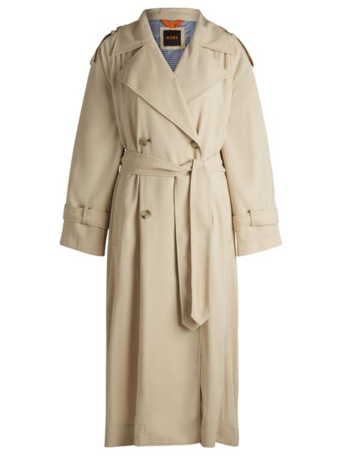 LOOSE-FIT TRENCH COAT WITH BELT