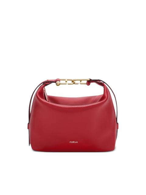 textured straps shoulder bag