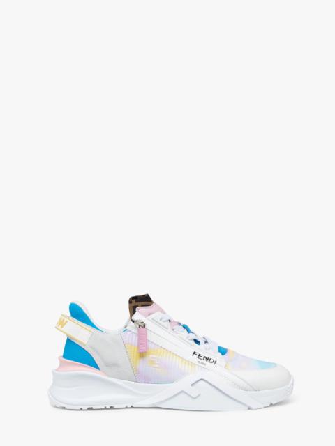 Light blue fabric running sneakers