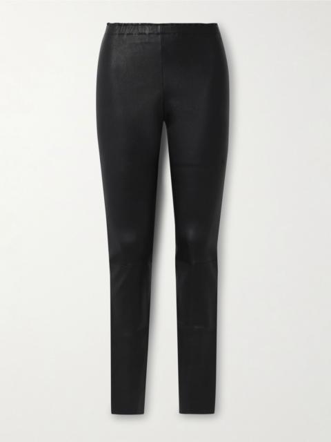 Carolyn leather leggings Black