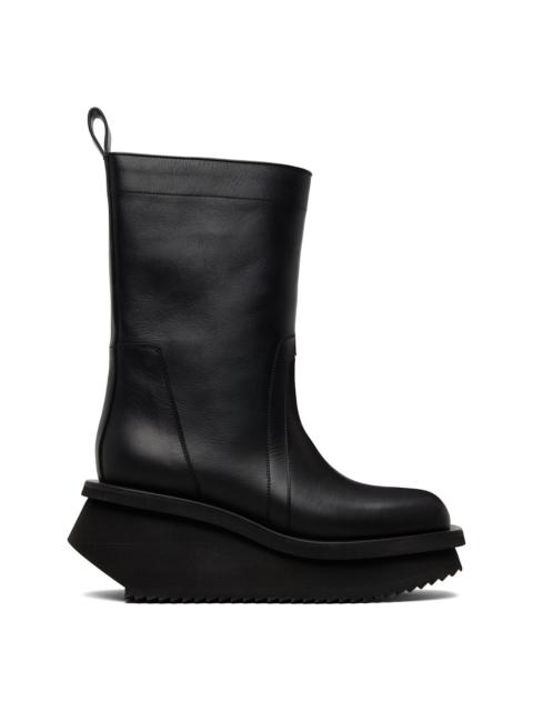 Black Low Factory Pull On Chelsea Boots