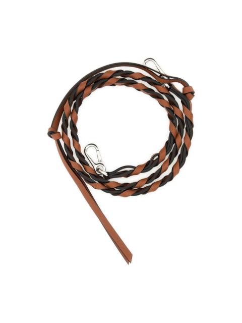 braided leather strap