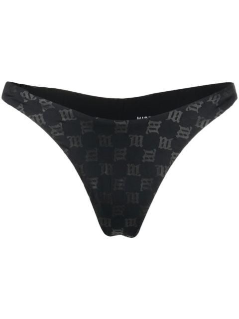 monogram-pattern bikini bottoms