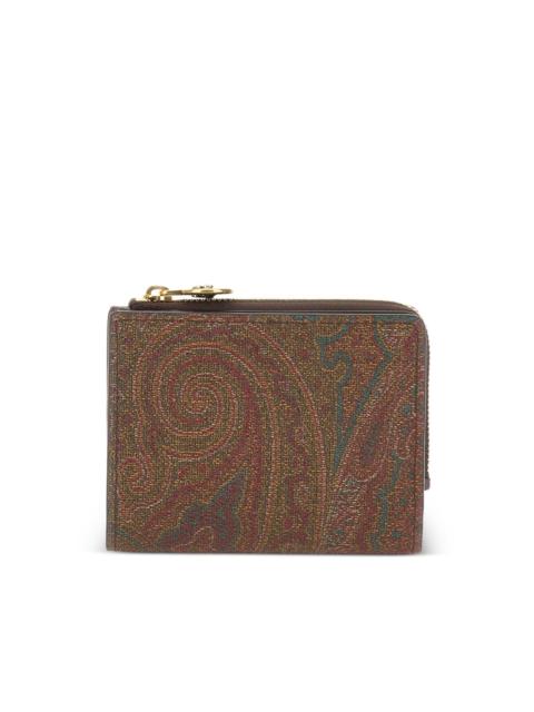 paisley-print wallet