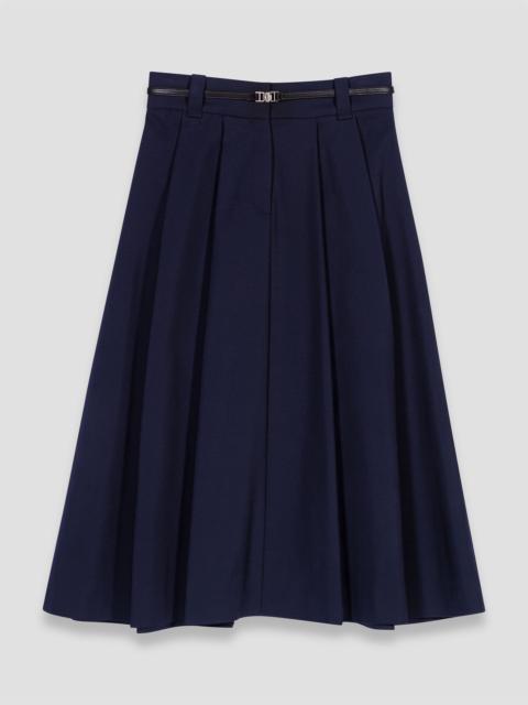Long cotton skirt with belt