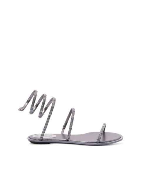 spiral-detail sandals