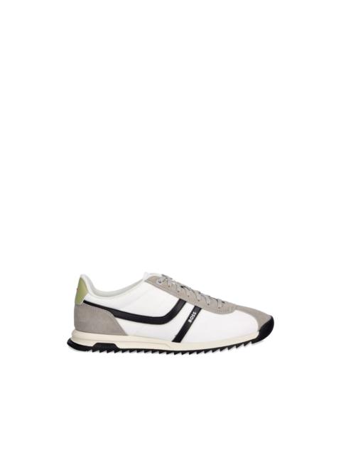 panelled low-top sneakers