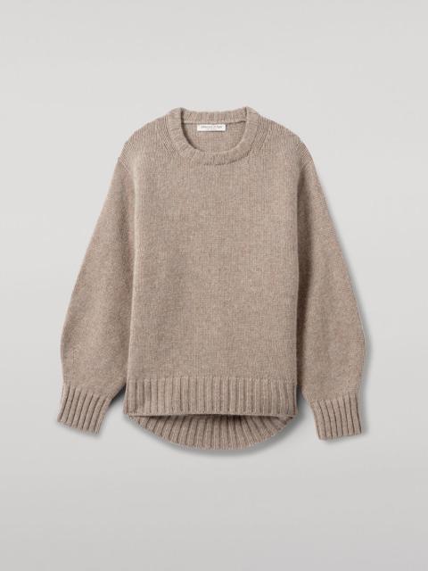 Relaxed Brown Cashmere Jumper