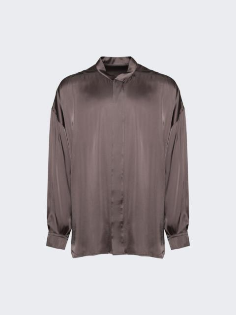 Oversized Snap Collar Faun Shirt Dust