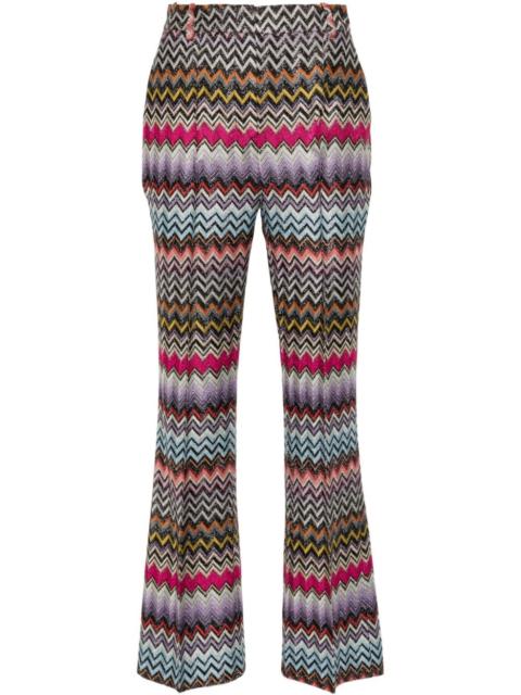 Capri bootcut tailored trousers