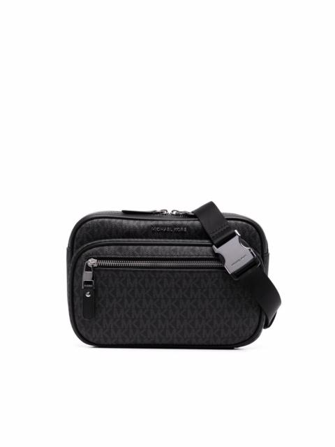 monogram zipped belt bag