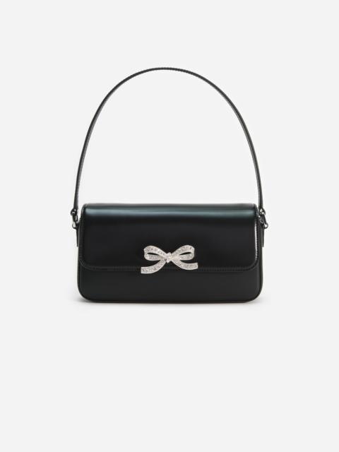 Black Leather Baguette Bag