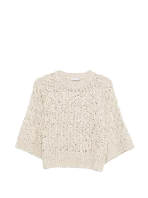 open-knit sweater