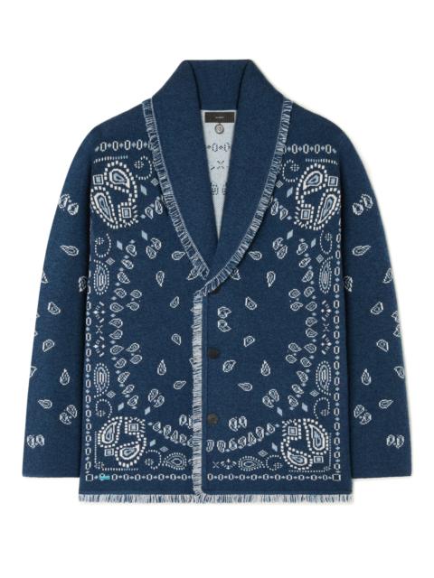 Bandana Jacquard Cardigan
