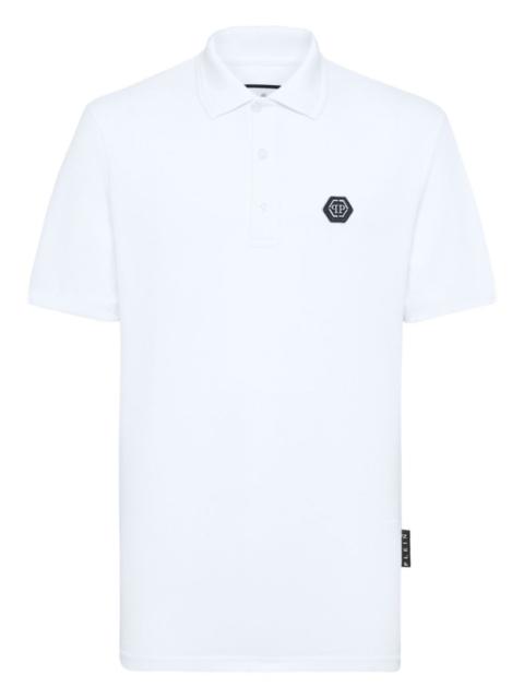 hexagon-logo polo shirt