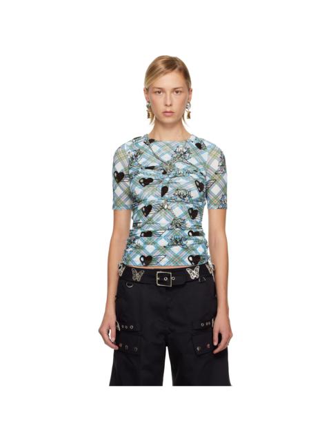 Blue & White Sonicscape Mesh Short Sleeve T-shirt