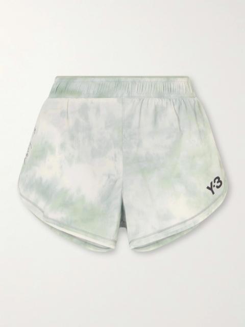 + Y-3 Printed Frayed Lightweight Shorts