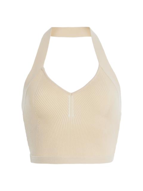 Knit Halter Top ivory