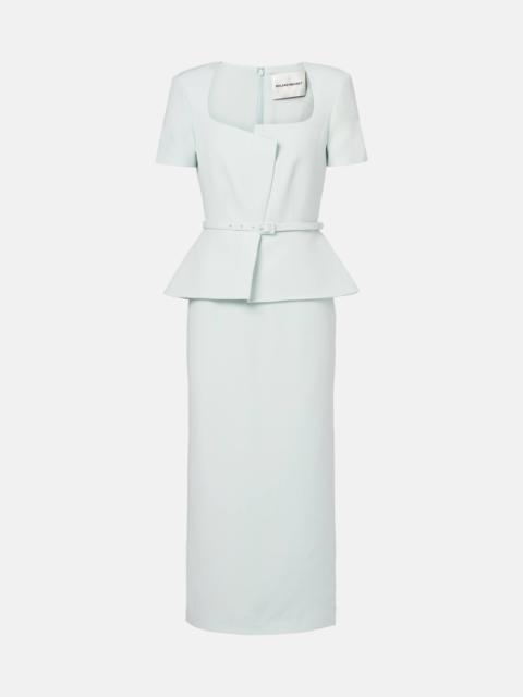 Wool and slik midi dress