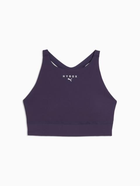 PUMA x HYROX Shapeluxe High Neck Women's Moisture Wicking, Mid Impact Sports Bra