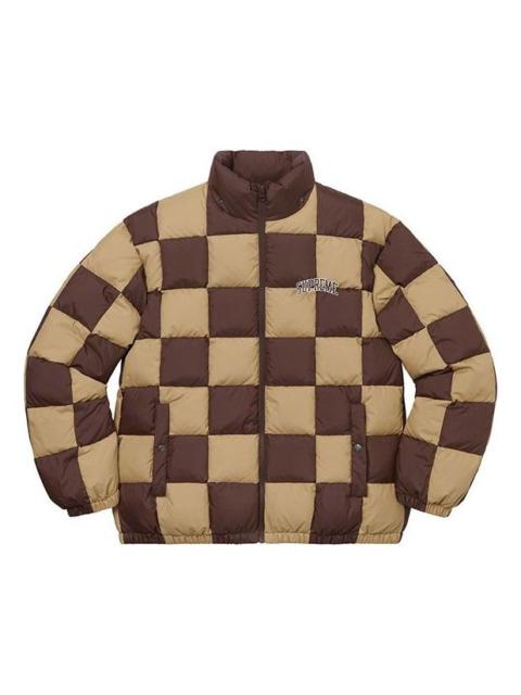 Supreme FW19 Week 17 Checkerboard Puffy Jacket SUP-FW19-10893