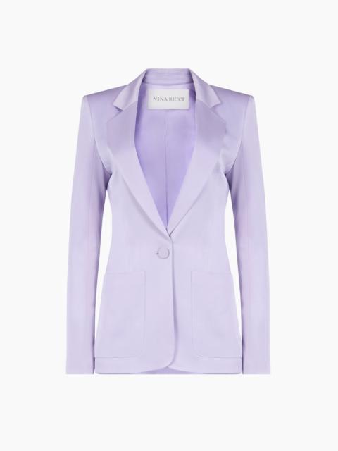 Crepe Satin Blazer