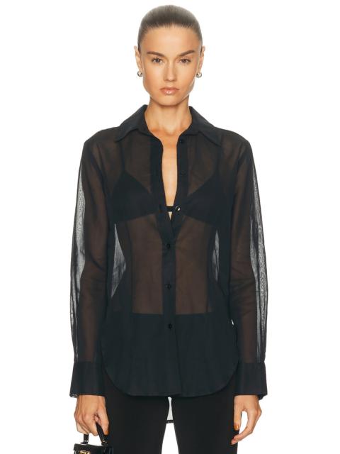 Cotton Organza Fitted Shirt
