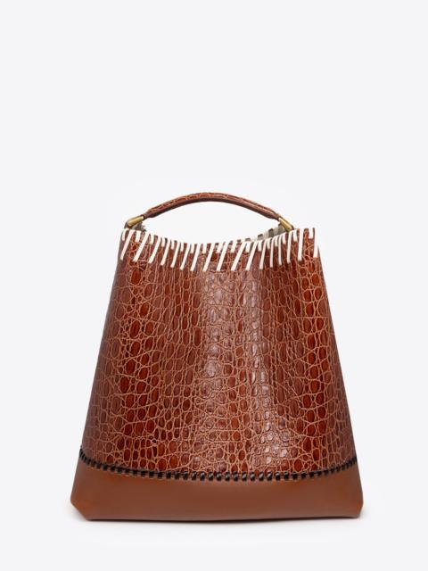 LEATHER BUCKET BAG