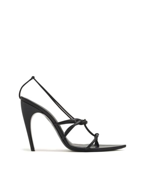 pointed-toe leather sandals