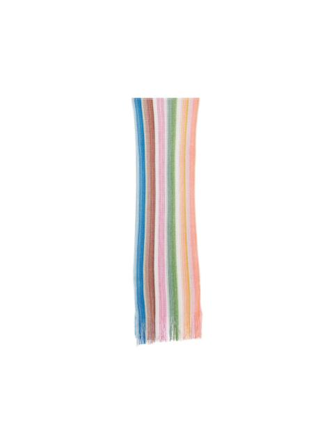 multicolour striped scarf