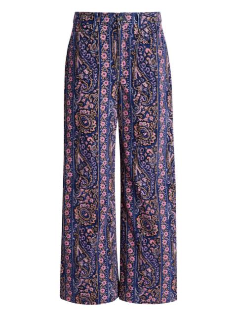 Betsey paisley-print trousers