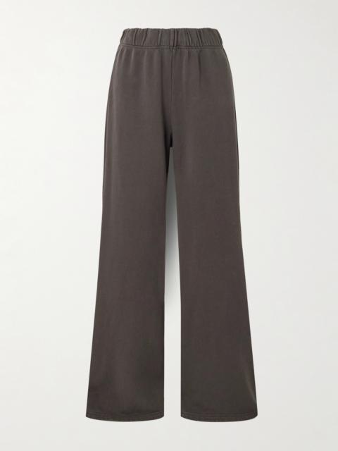 Cotton-jersey Flared Track Pants