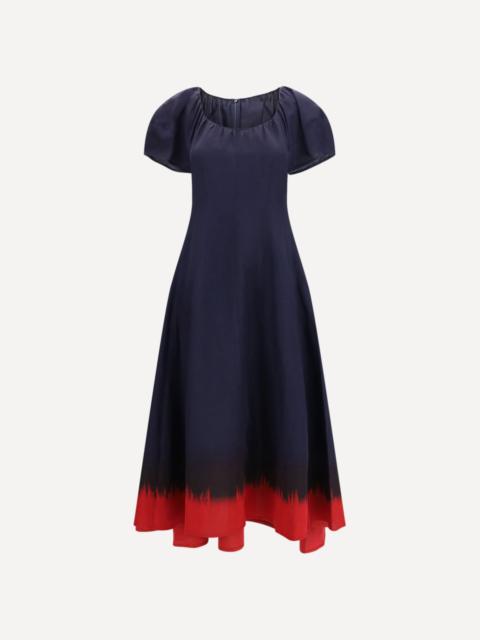Midi Dress with balloon sleeves