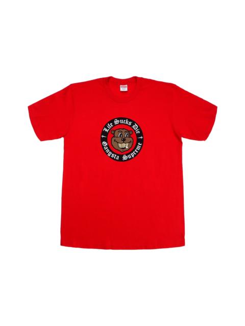 Supreme Life Sucks Die Tee Red