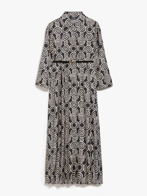 NADIA Printed silk shirt dress