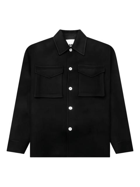 cashmere pocket shirt jacket