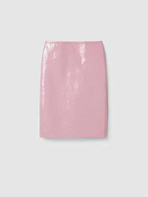 Naplak leather skirt