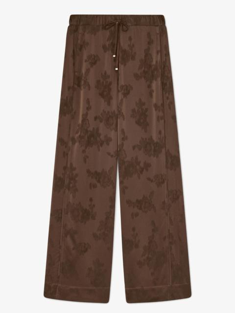 PANTS IN BROWN SATIN