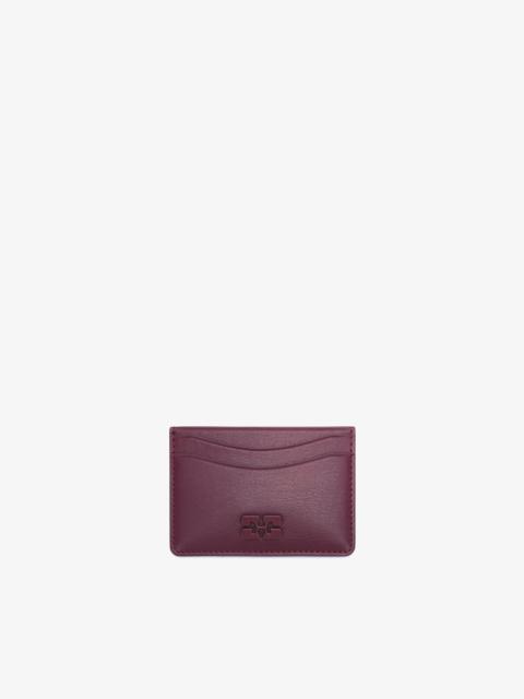 BOU CARD HOLDER IN BURGUNDY