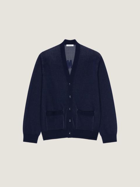 CARDIGAN IN COTTON WITH GIVENCHY PARIS EMBROIDERY