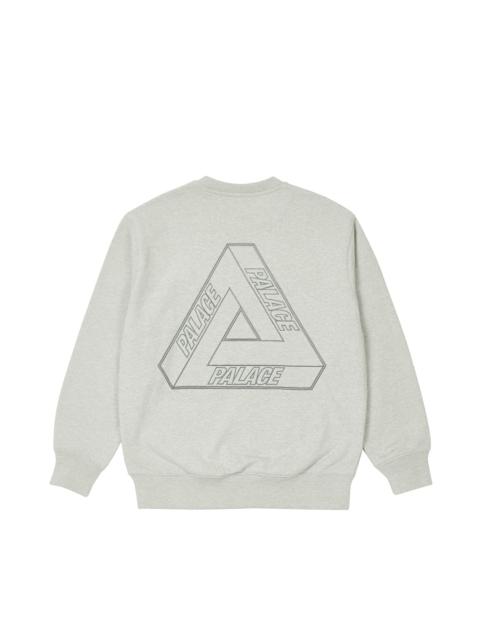 TRI-STITCH CREW LIGHT GREY MARL